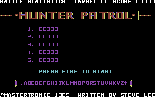 Hunter Patrol screenshot 3 for Commodore 64